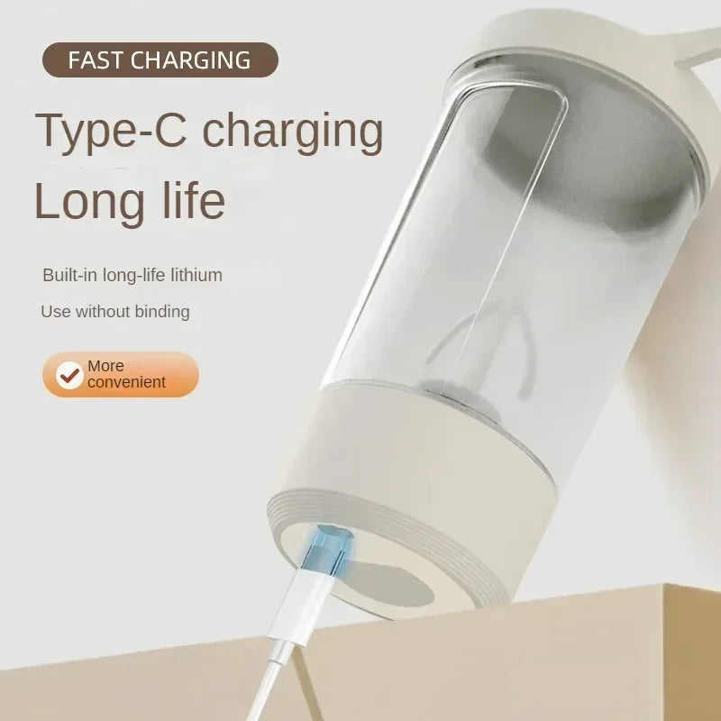 Portable USB Electric Blender – Rechargeable Protein Shaker Cup