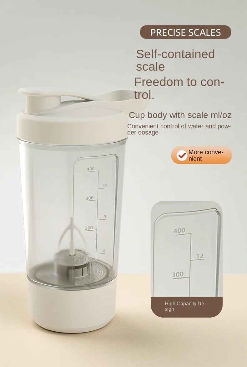 Portable USB Electric Blender – Rechargeable Protein Shaker Cup