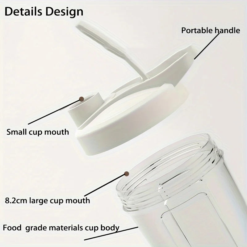 Portable USB Electric Blender – Rechargeable Protein Shaker Cup