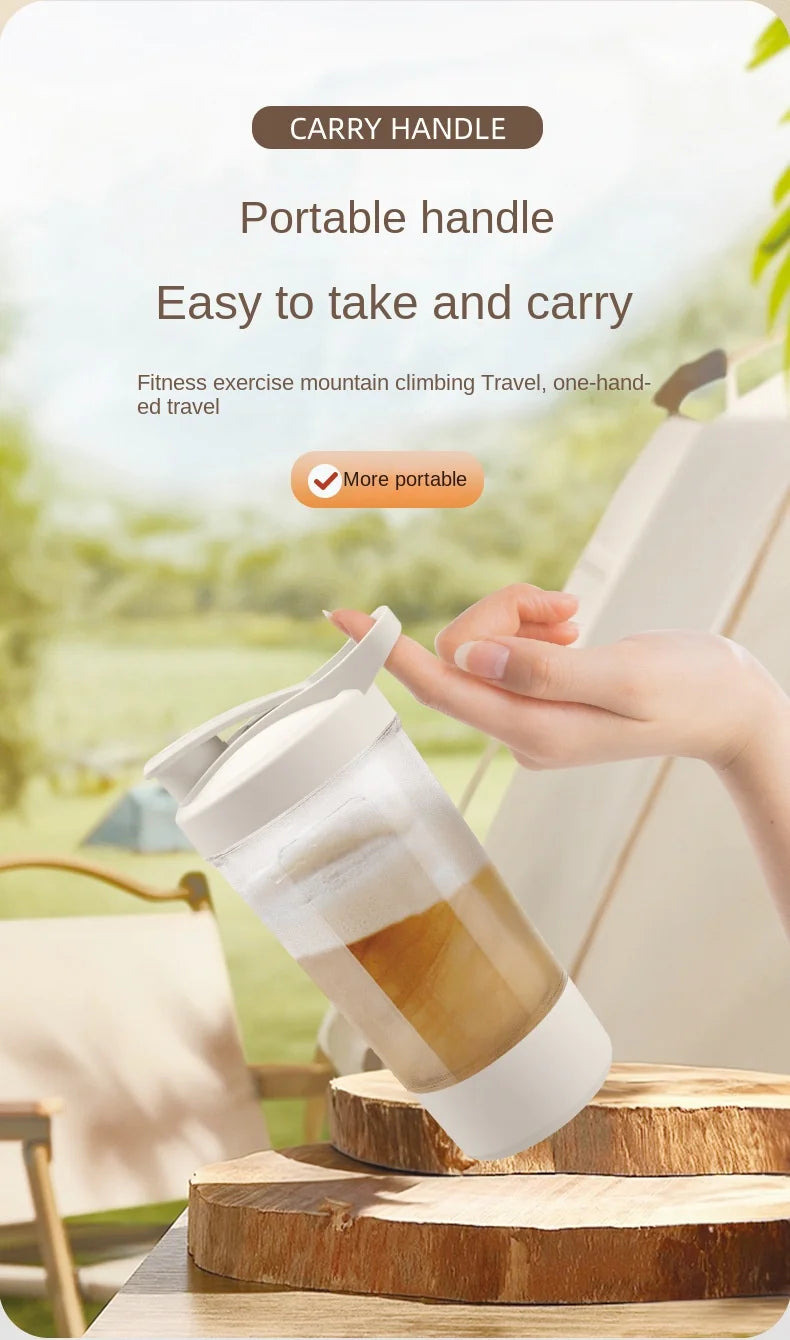 Portable USB Electric Blender – Rechargeable Protein Shaker Cup